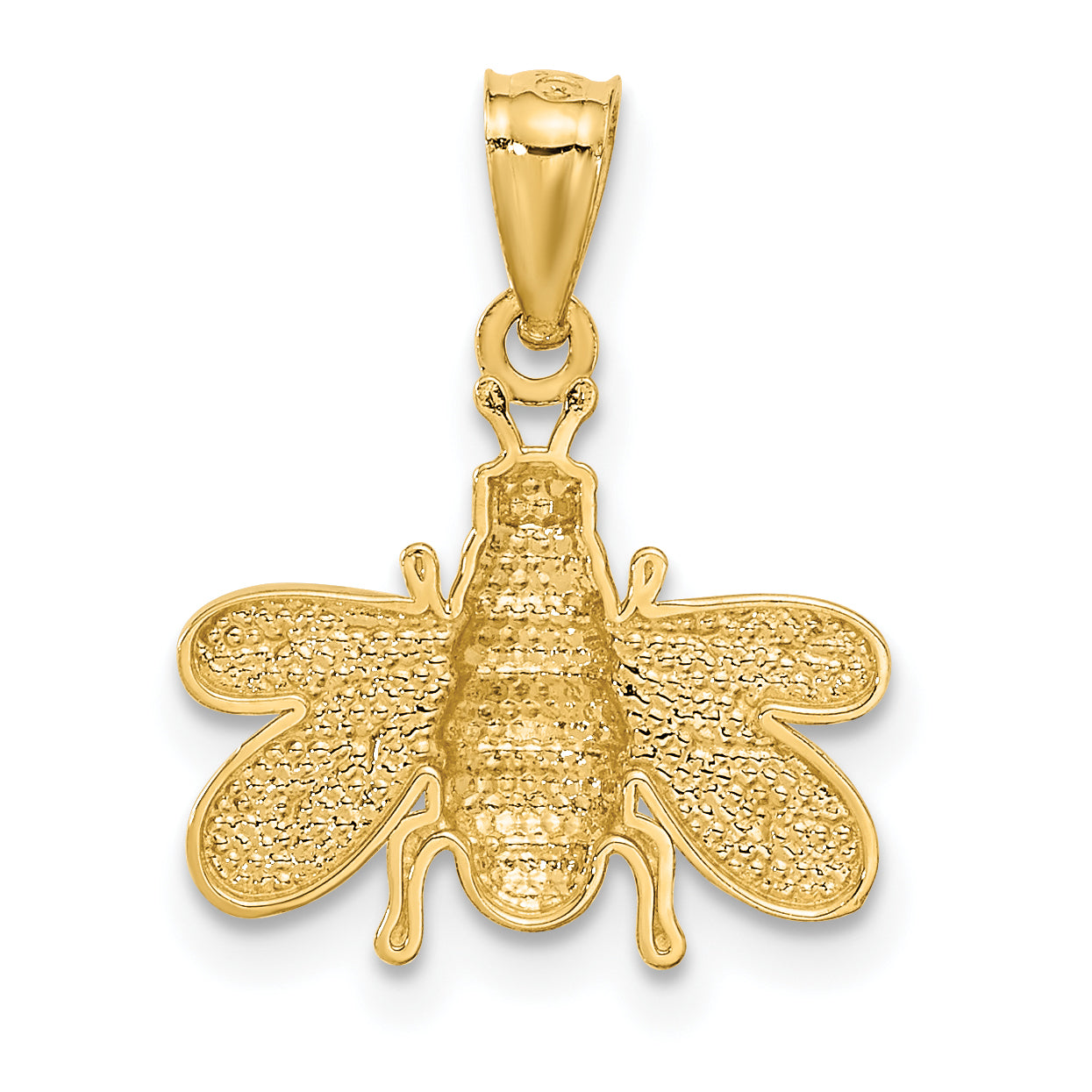 14k Polished Bee Pendant