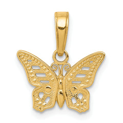 14k Cut-Out Butterfly Pendant