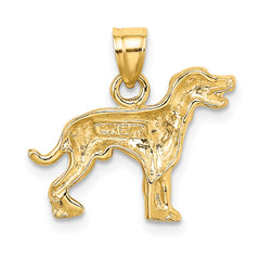 14k Dalmatian Dog Charm