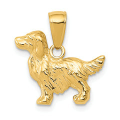 14k Springer Spaniel Dog Pendant