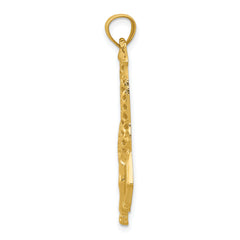 14K Gold Giraffe Pendant for Men Solid Casted Charm