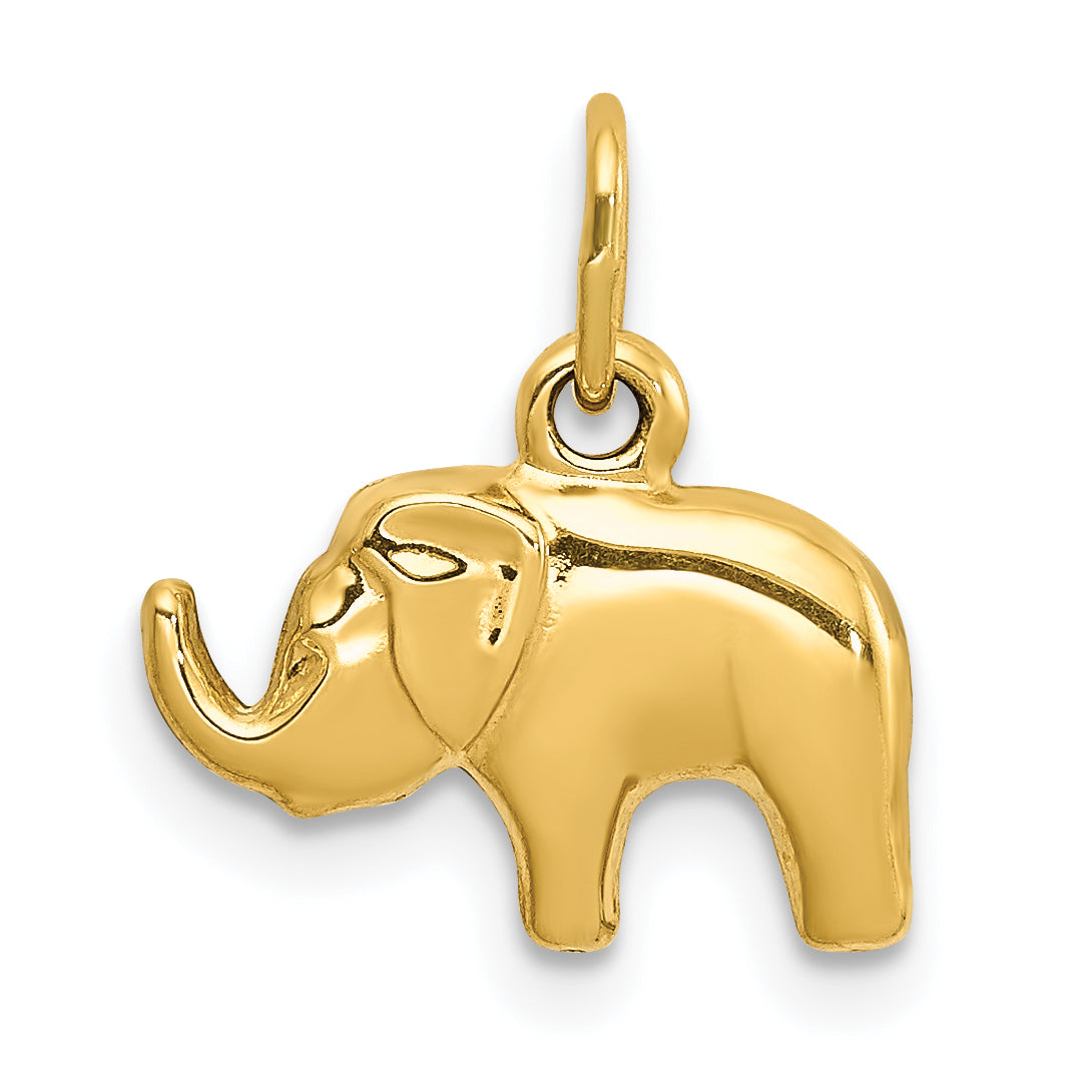 14k Elephant Charm