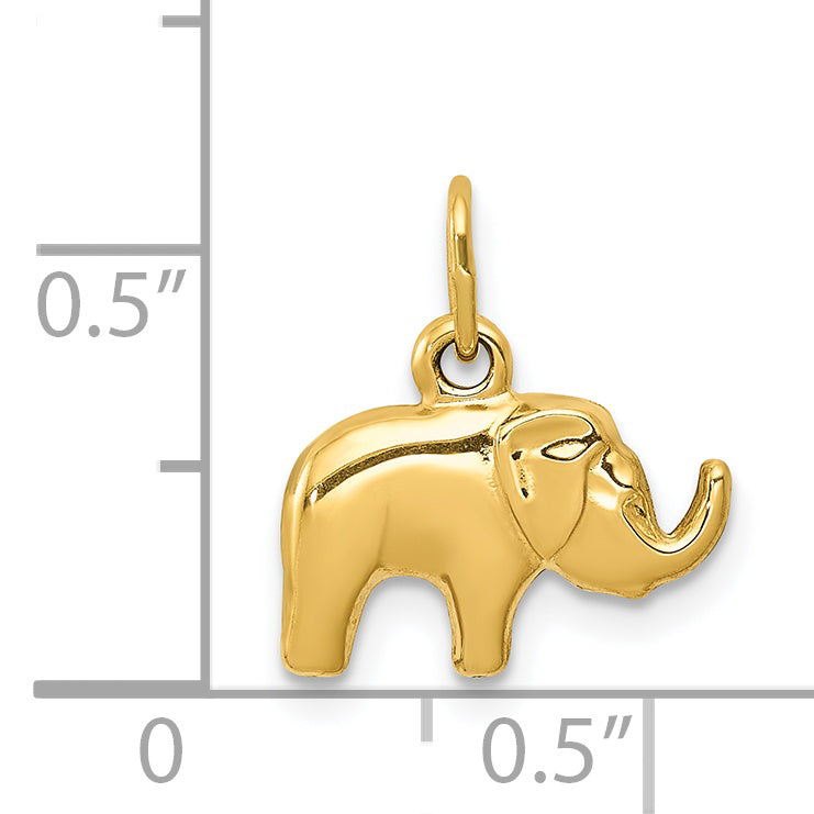 14k Elephant Charm