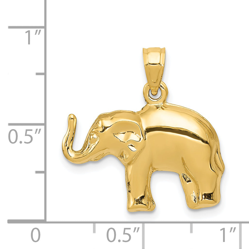 14k Elephant Pendant