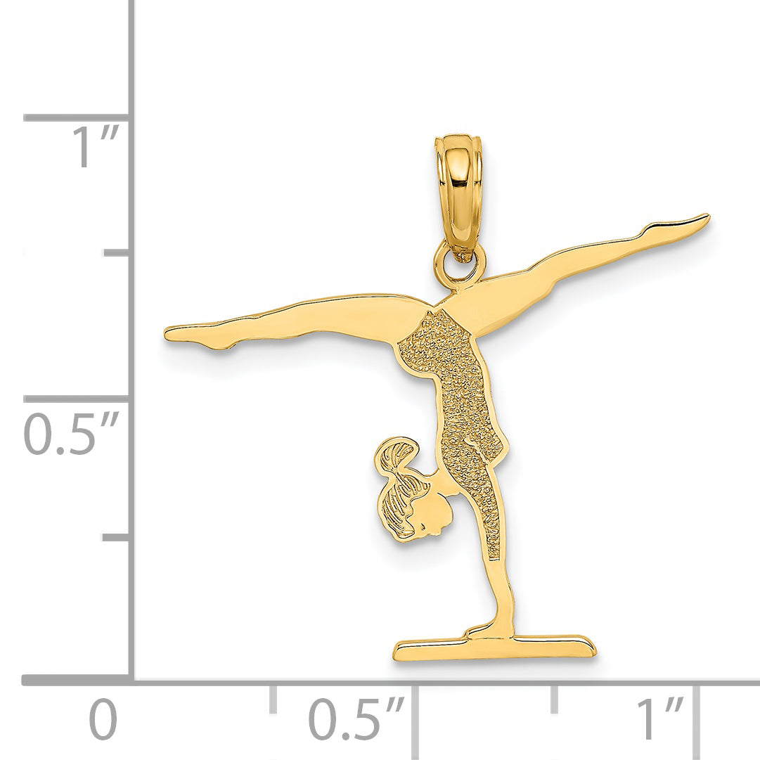 14k Gymnastics Floor Charm