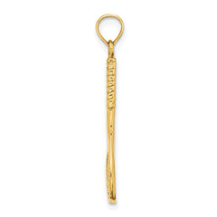 14k 3-D Tennis Racquet Charm