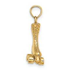 14k 3-D Roller Skate Charm