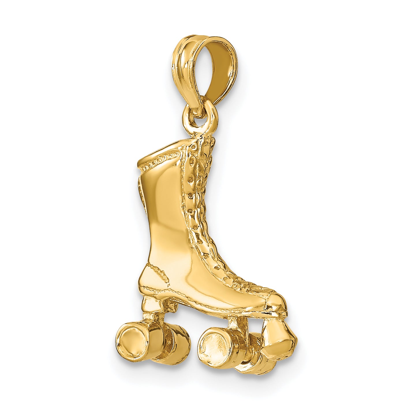 14k 3-D Roller Skate Charm