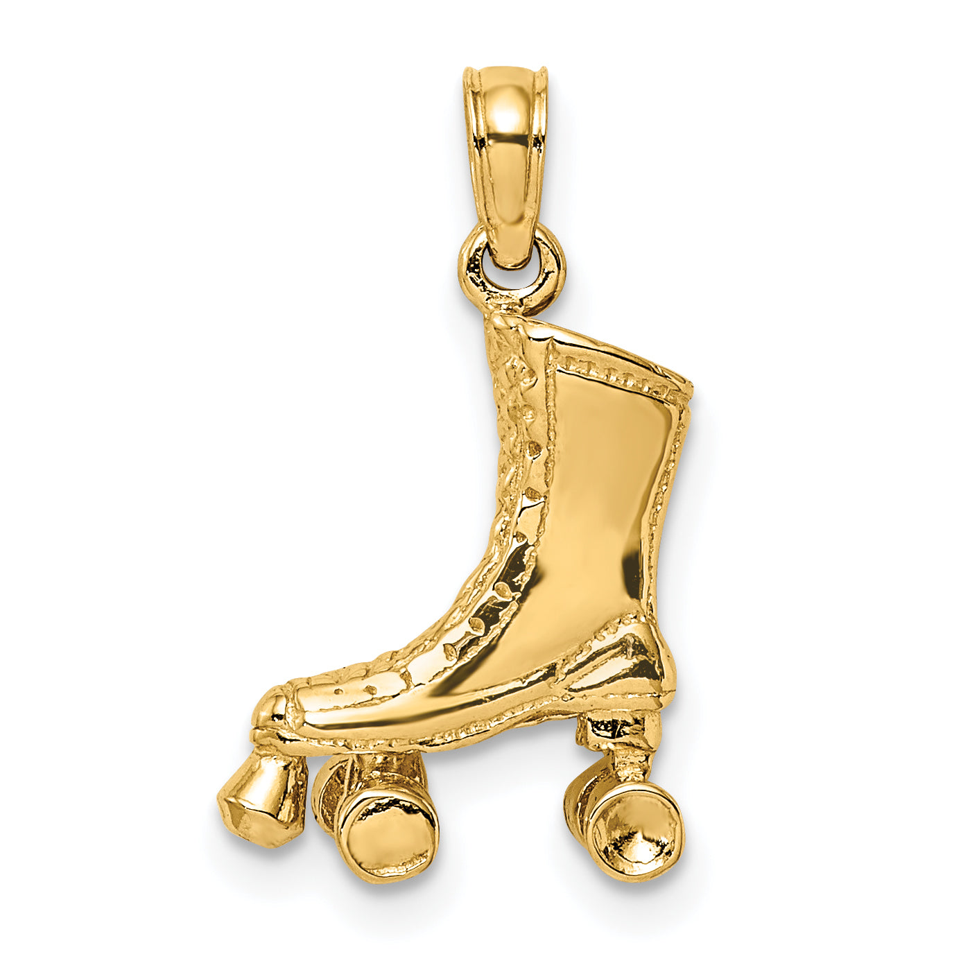 14k 3-D Roller Skate Charm