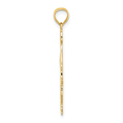 14k Cheerleader with Hand on Head Charm