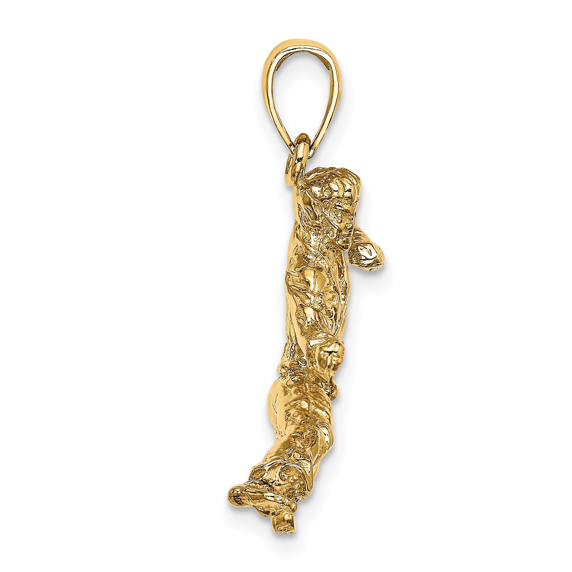 14k 3-D Male Karate Pendant