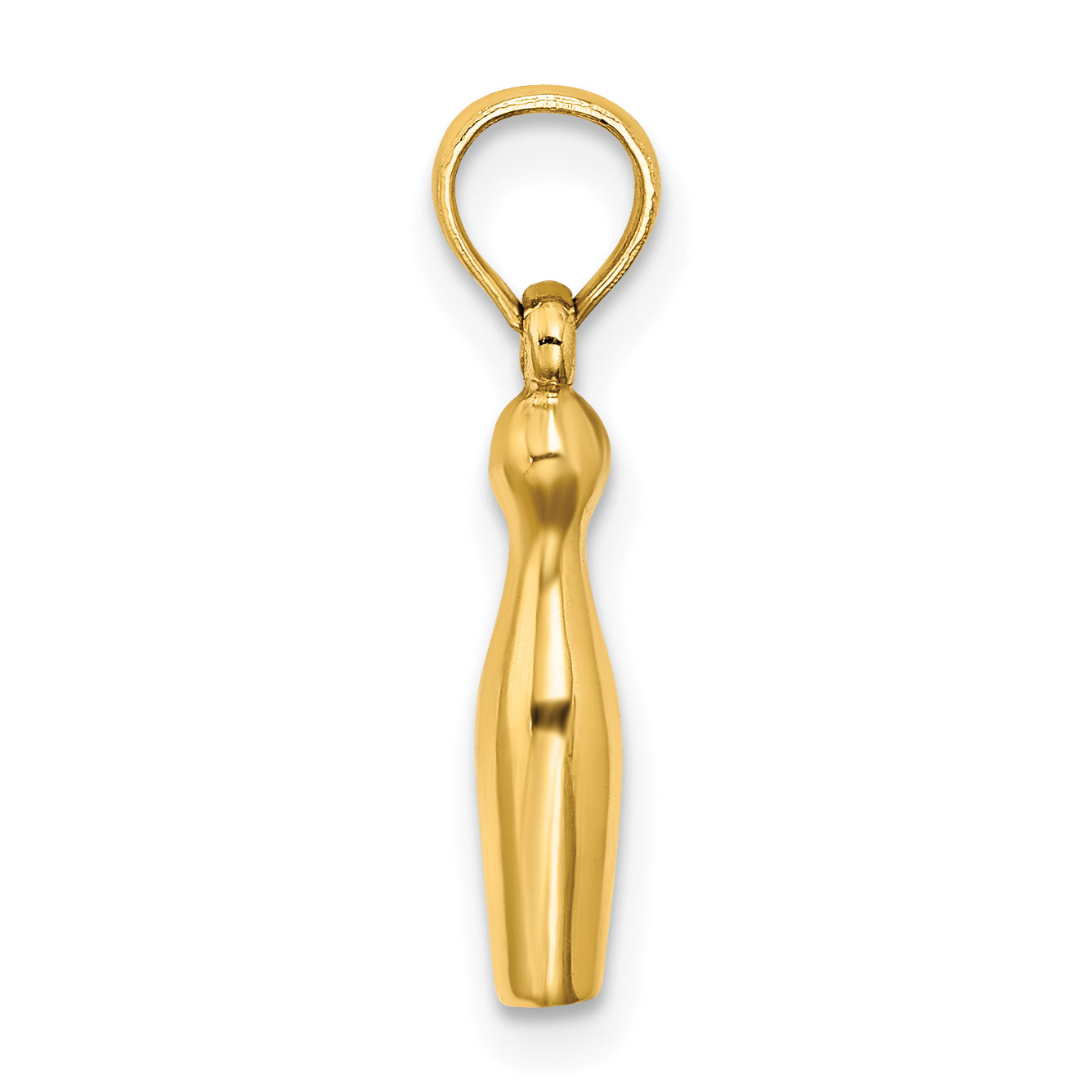 14k 3-D Bowling Charm