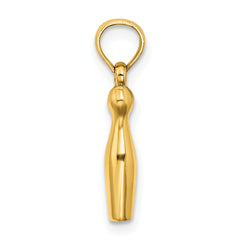 14k 3-D Bowling Charm