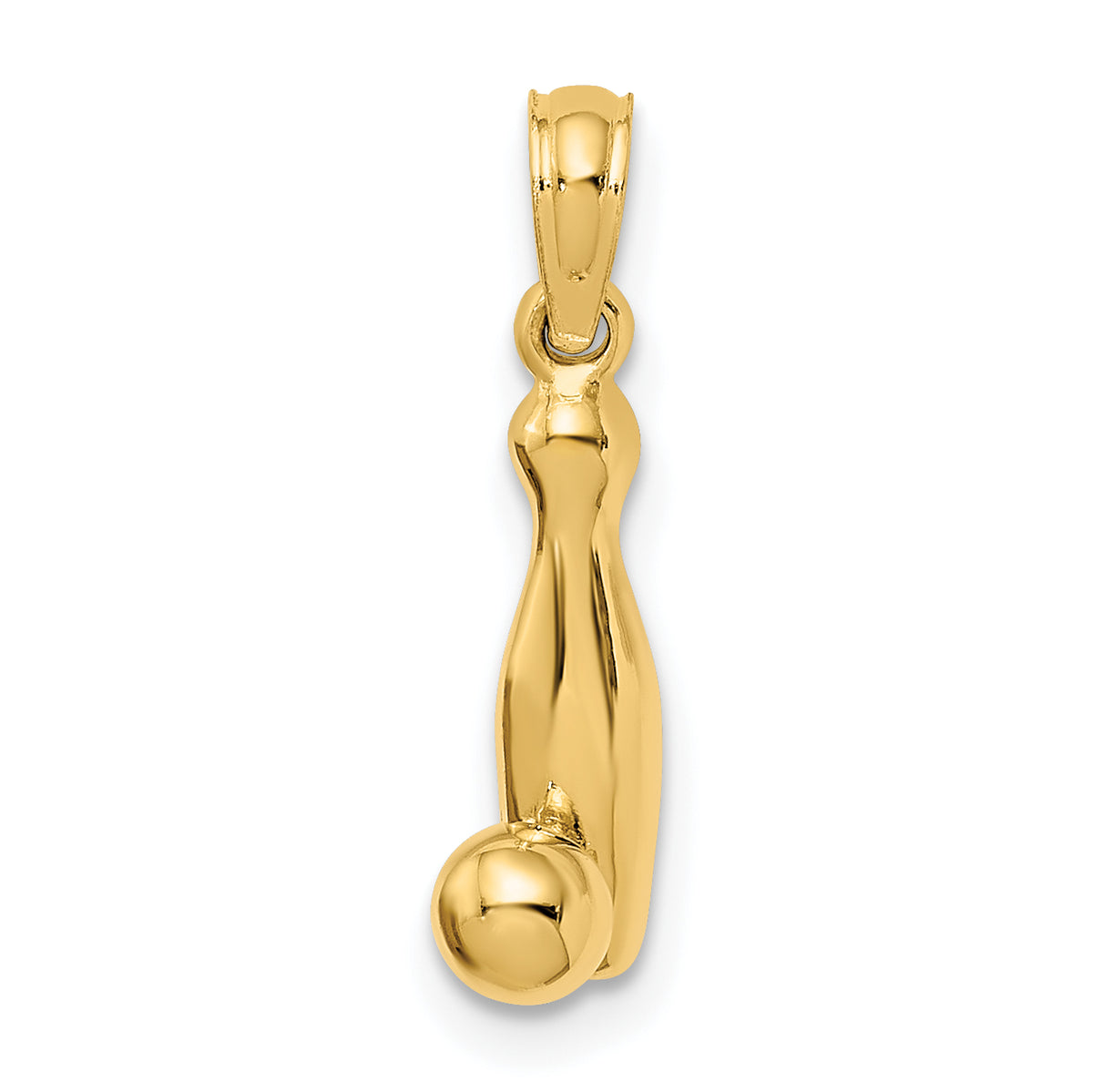 14k 3-D Bowling Pin and Ball Charm