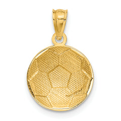 14k Soccer Ball Pendant