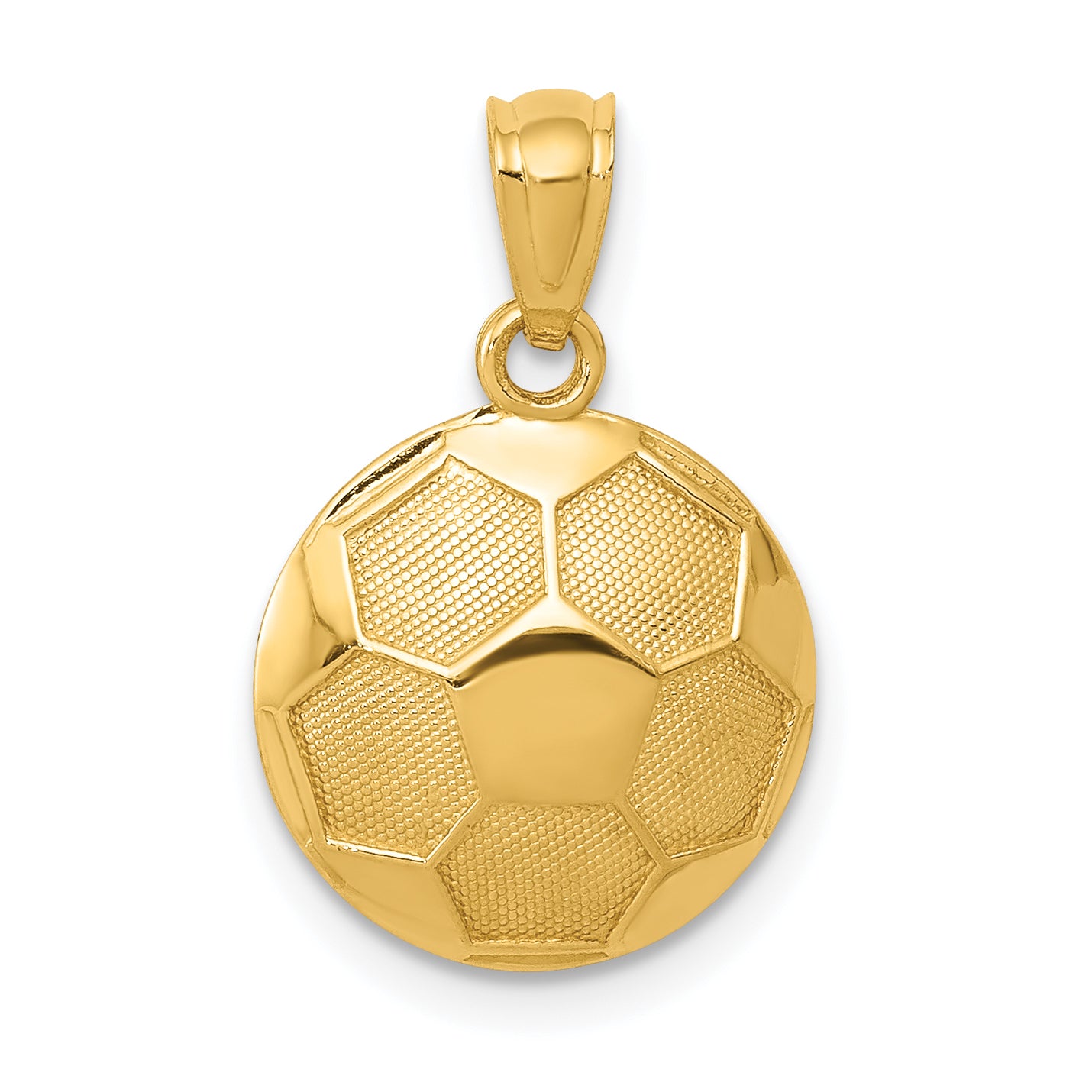 14k Soccer Ball Pendant