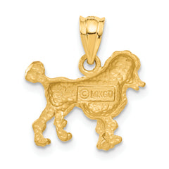 14k Poodle Dog Charm