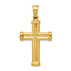 14k Hollow Cross Pendant