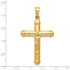 14K Reversible Crucifix Pendant