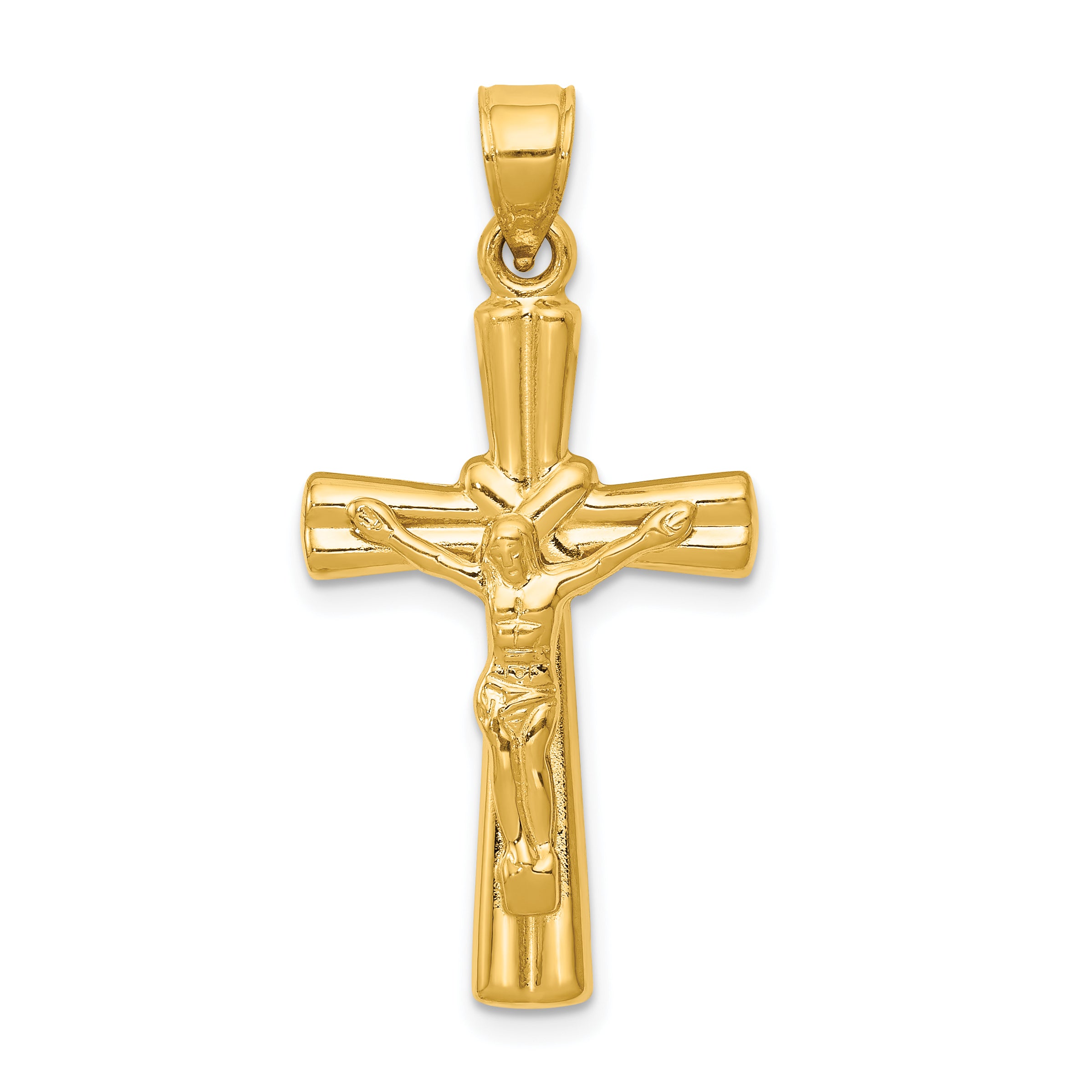 14K Reversible Crucifix Pendant