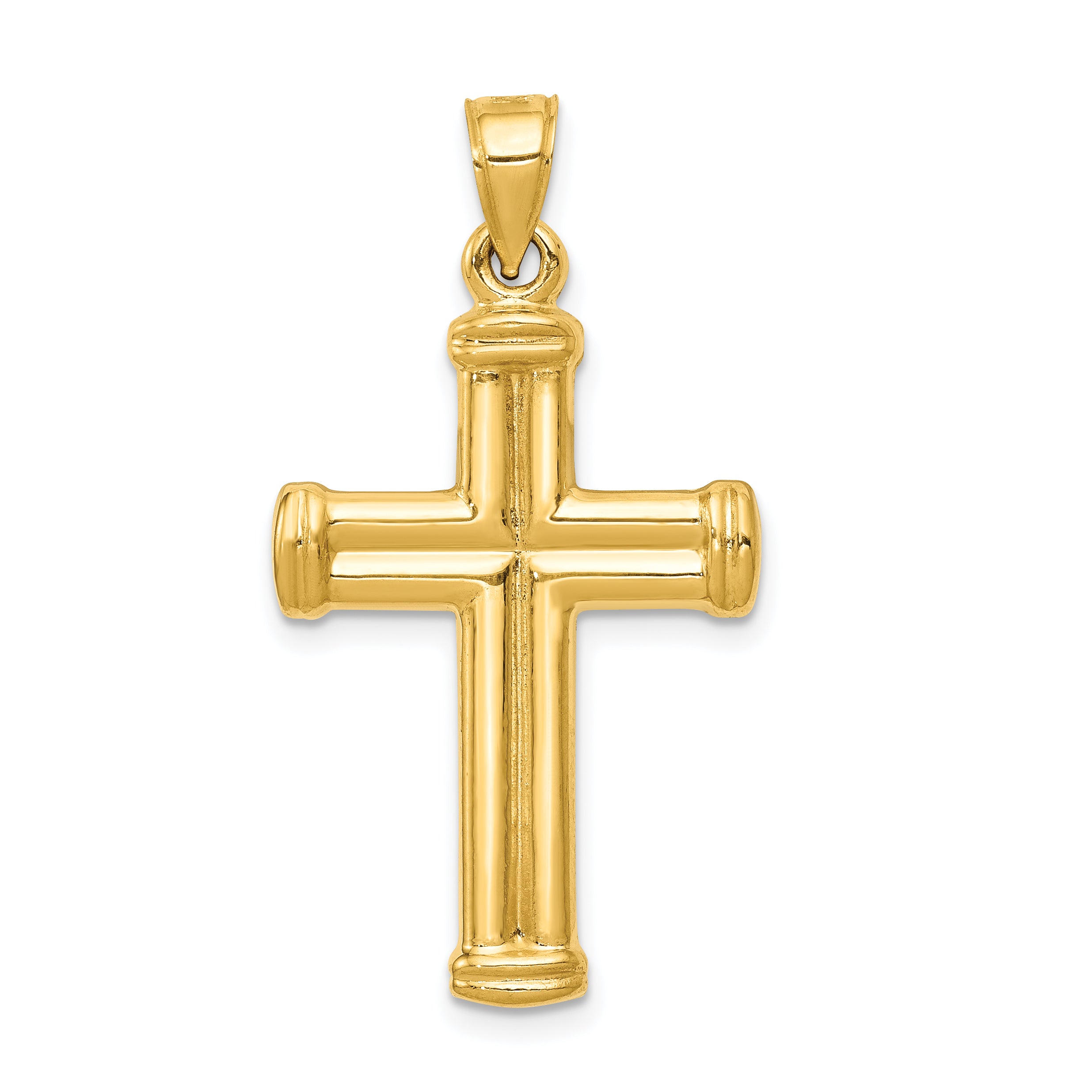 14K Reversible Crucifix Pendant