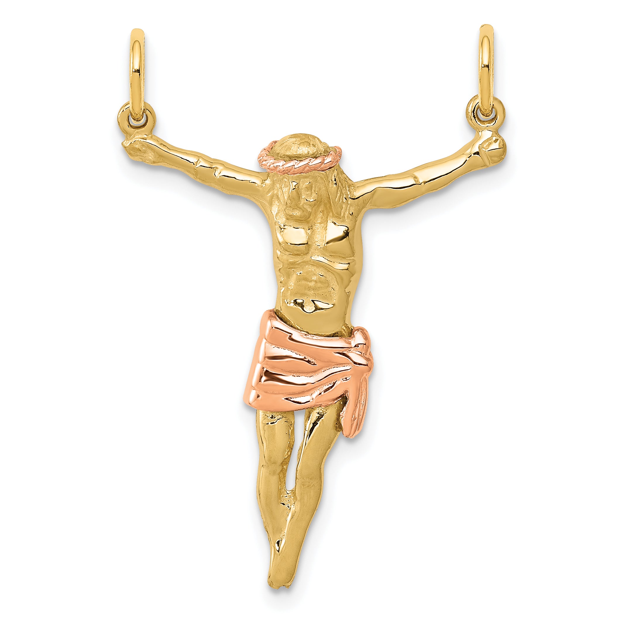 14k Two-tone Rose Corpus Pendant