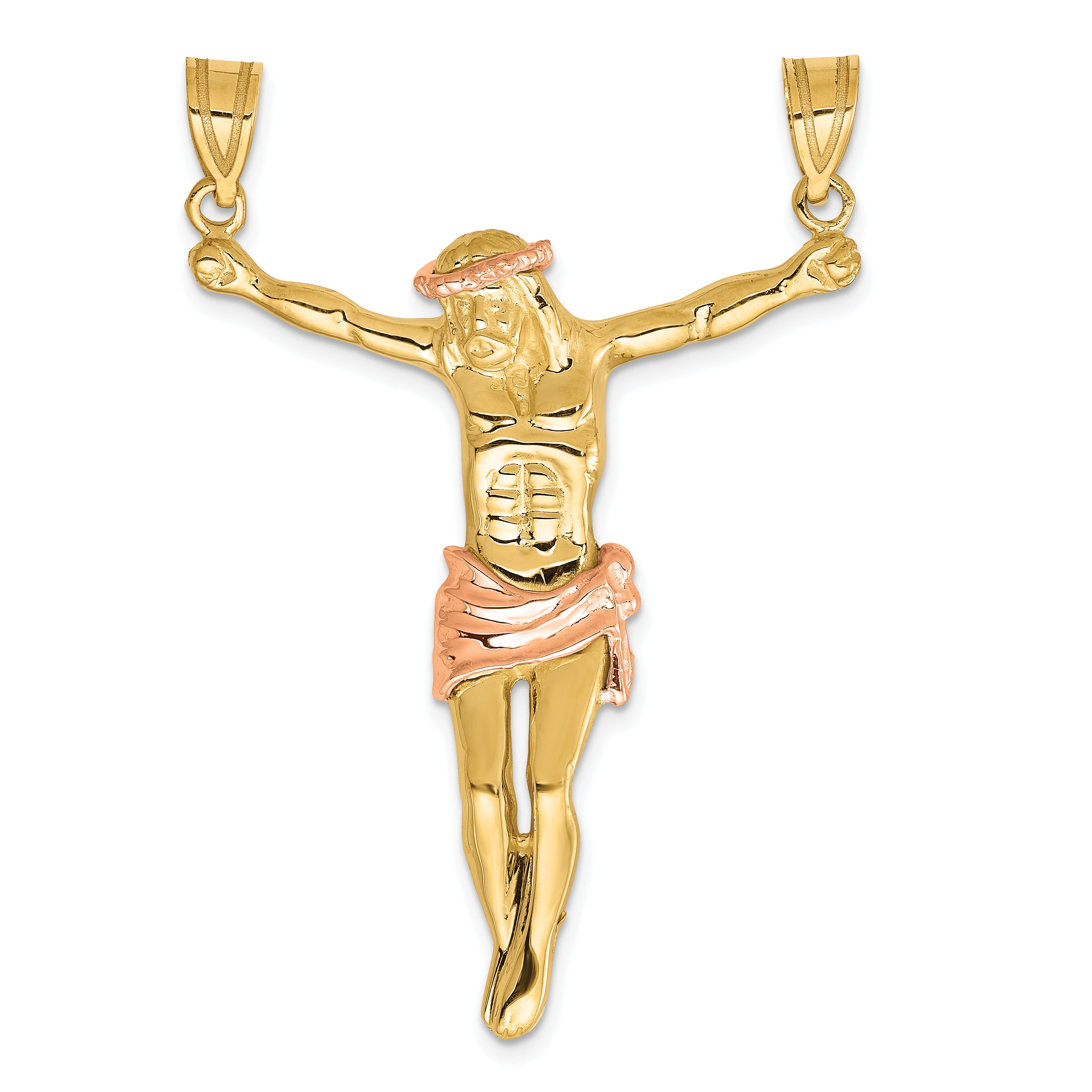 14k Two-tone Rose Corpus Pendant