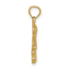 14k Praying Girl Pendant