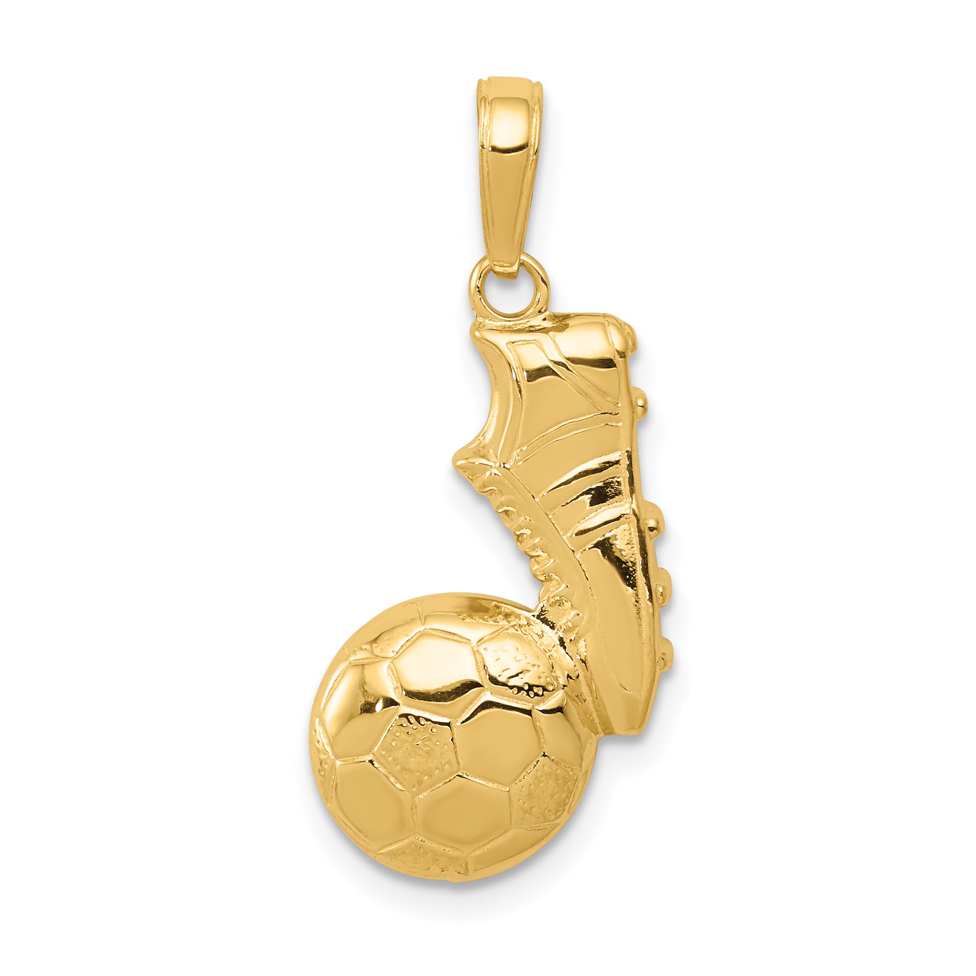 14k Soccer Ball and Shoe Pendant