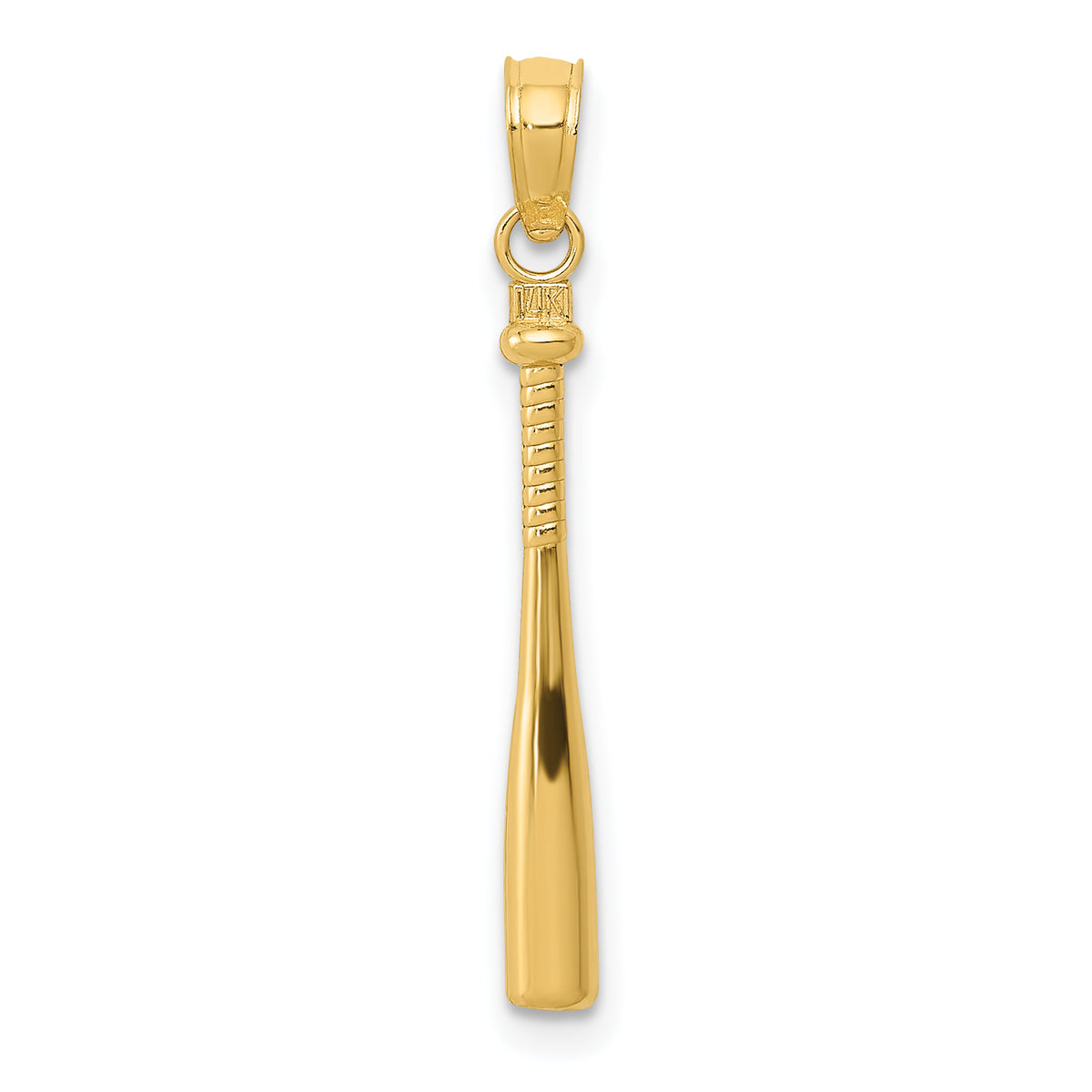 14k 3-D Baseball Bat Pendant