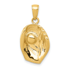 14K Baseball Glove And Ball Pendant