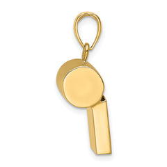 14k 3-D Whistle Charm