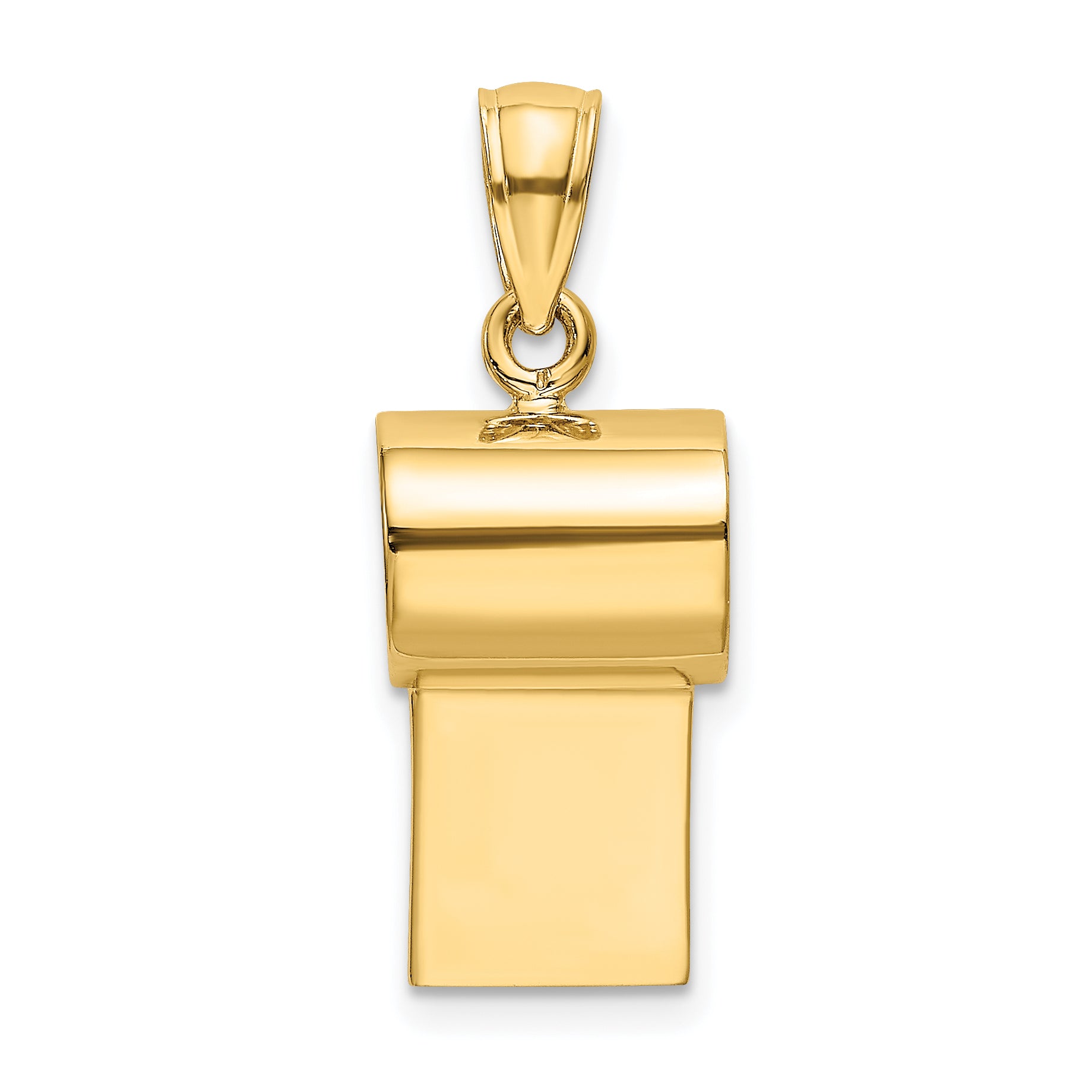 14k 3-D Whistle Charm