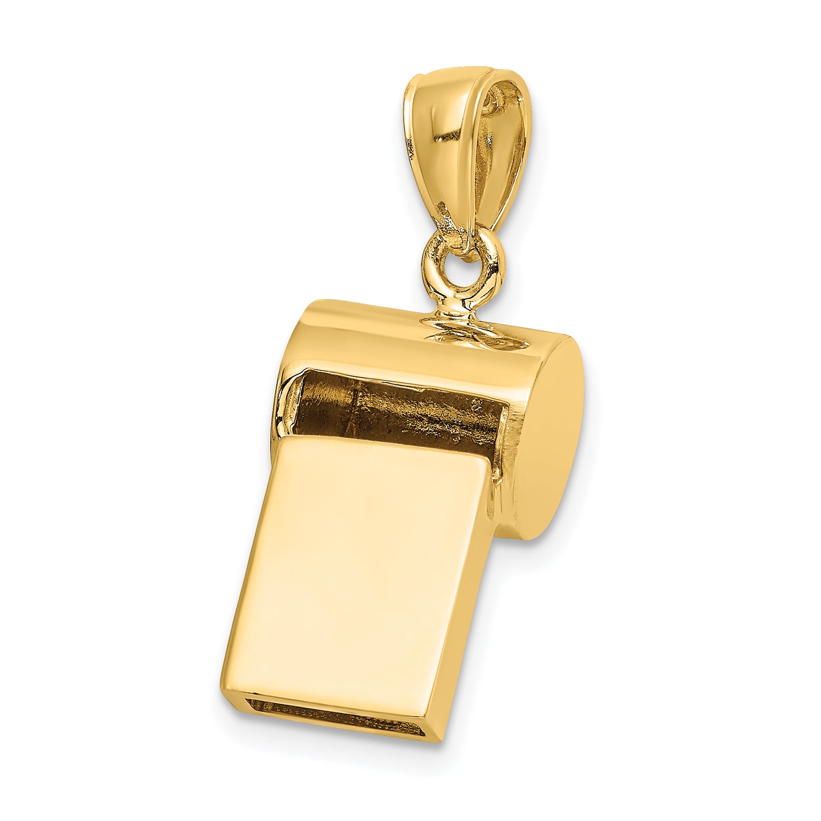 14k 3-D Whistle Charm