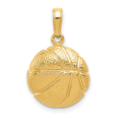 14k Basketball Pendant