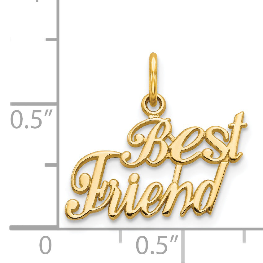 14k BEST FRIEND Charm