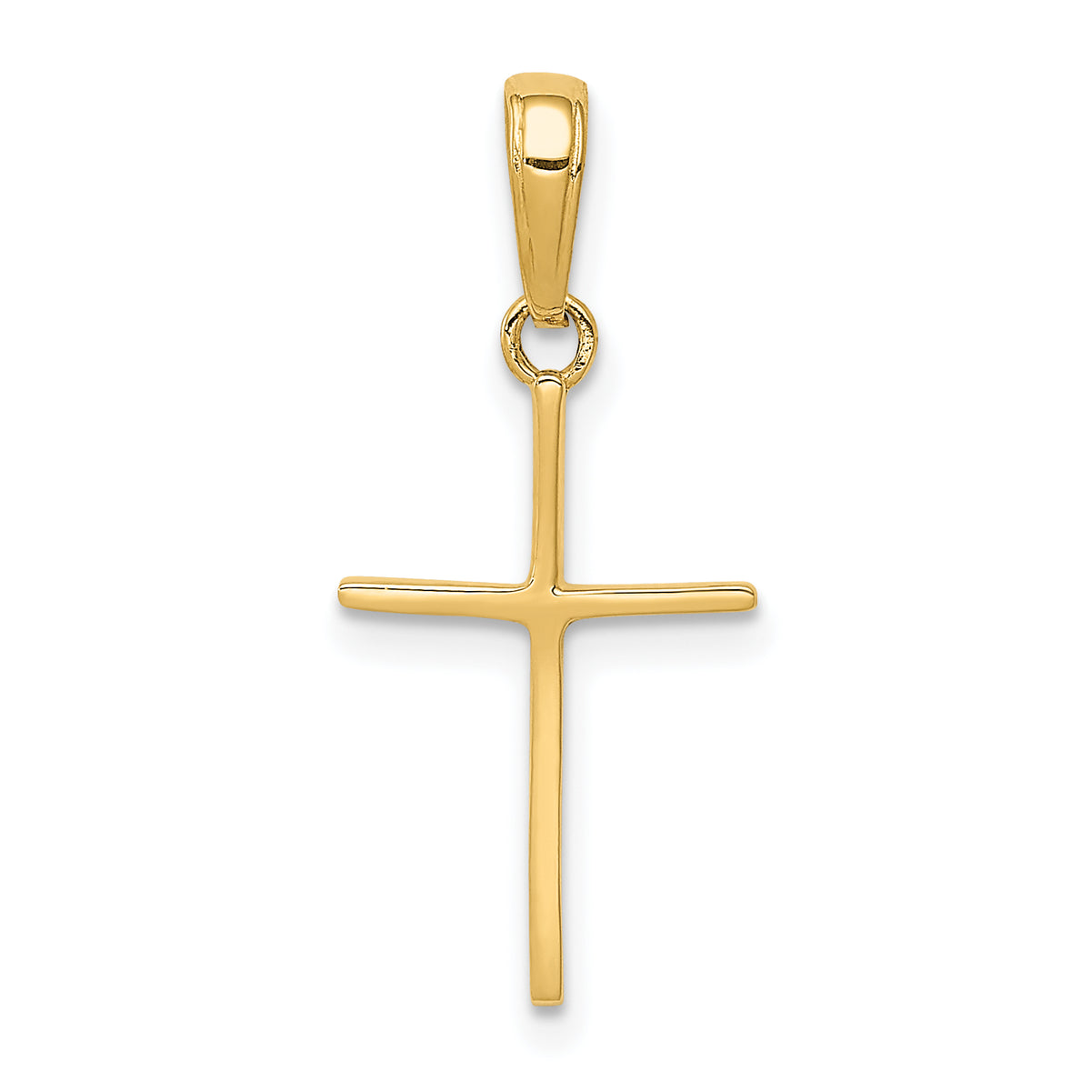 14k Polished Cross Pendant