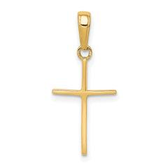 14k Polished Cross Pendant