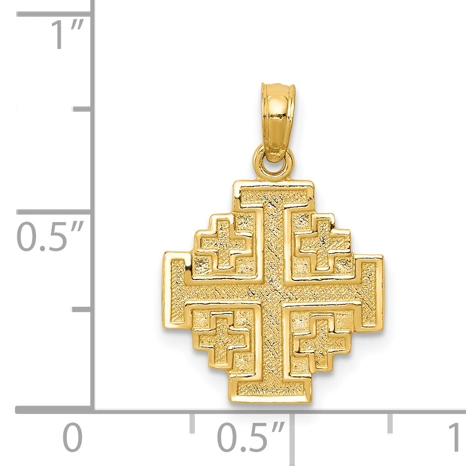 14k Jerusalem Cross Pendant