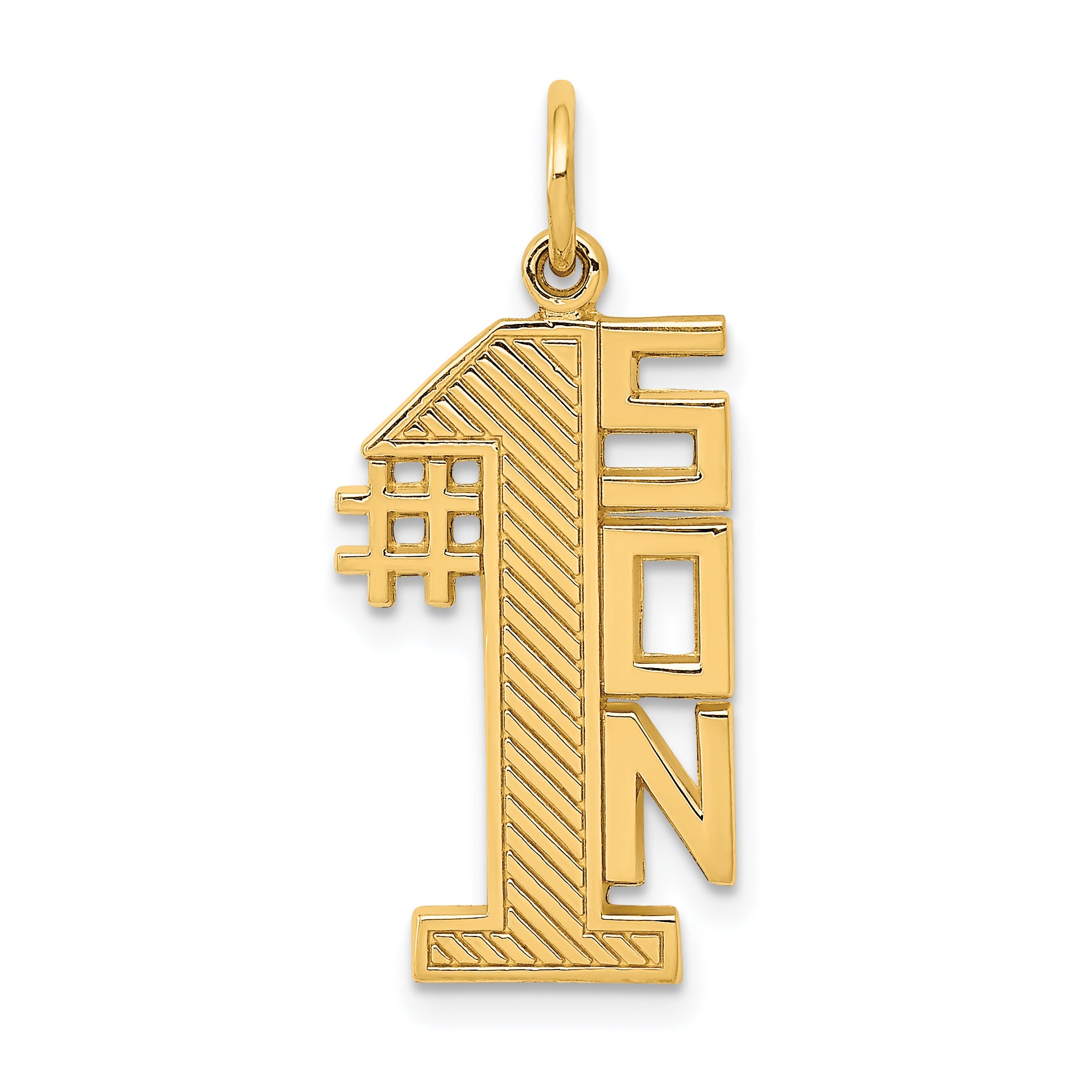 14k #1 SON Charm