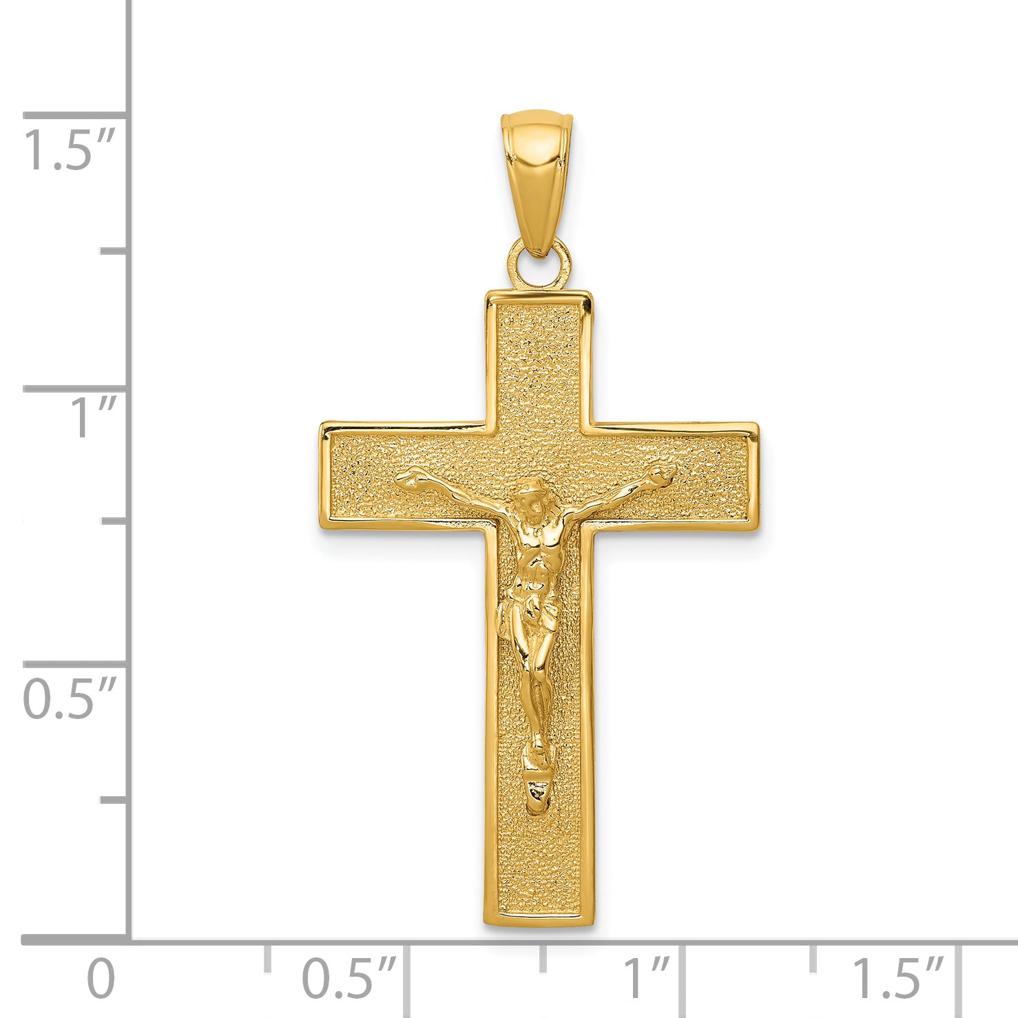 14k Crucifix Pendant