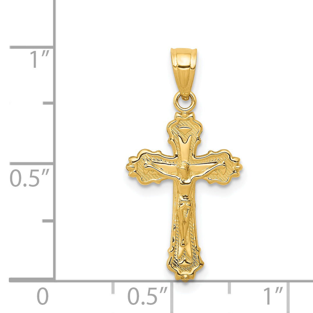 14k Small Crucifix Charm