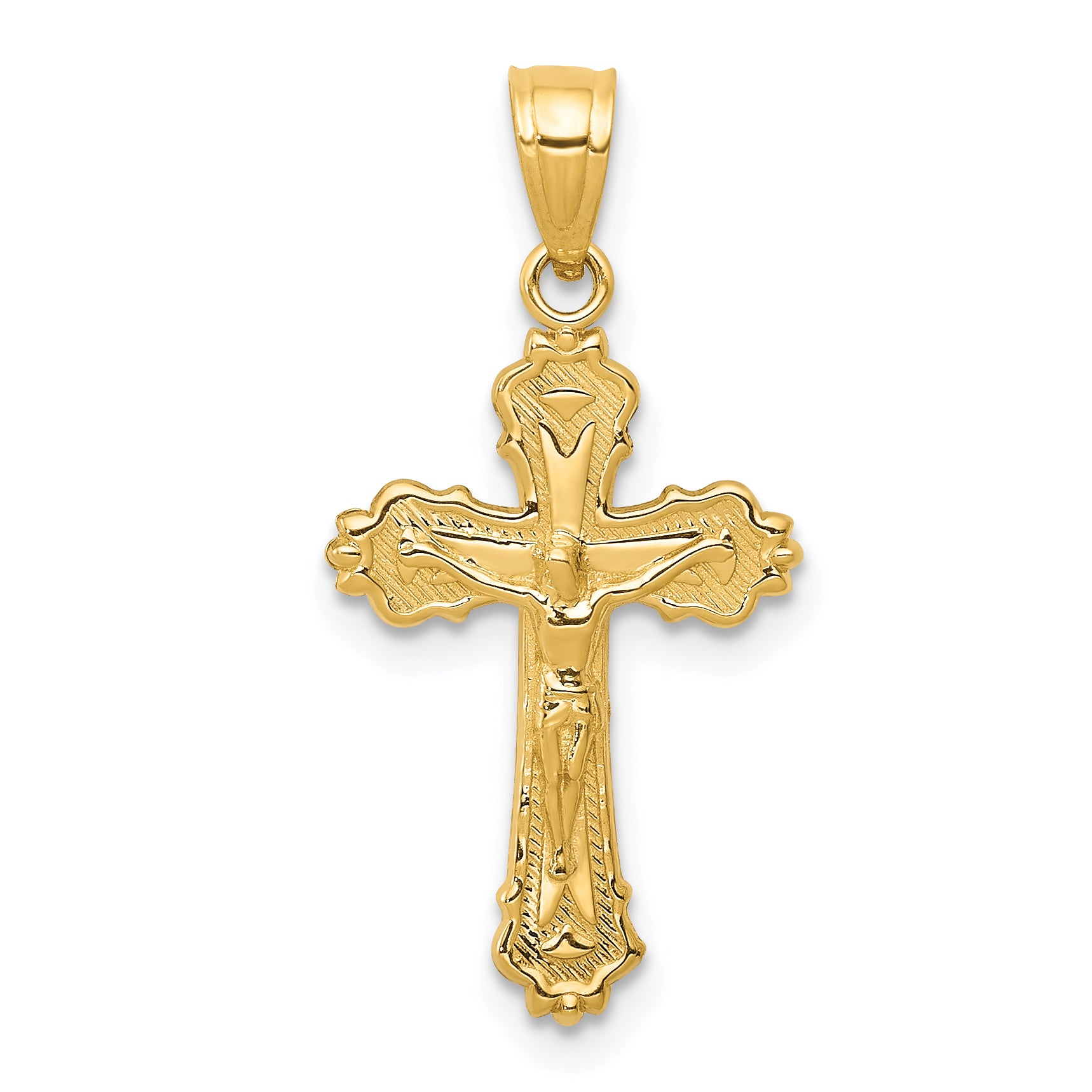 14k Small Crucifix Charm