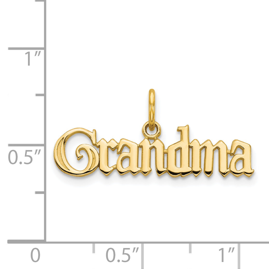 14k GRANDMA Charm