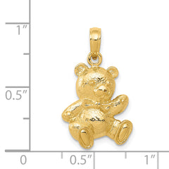 14k Teddy Bear Pendant