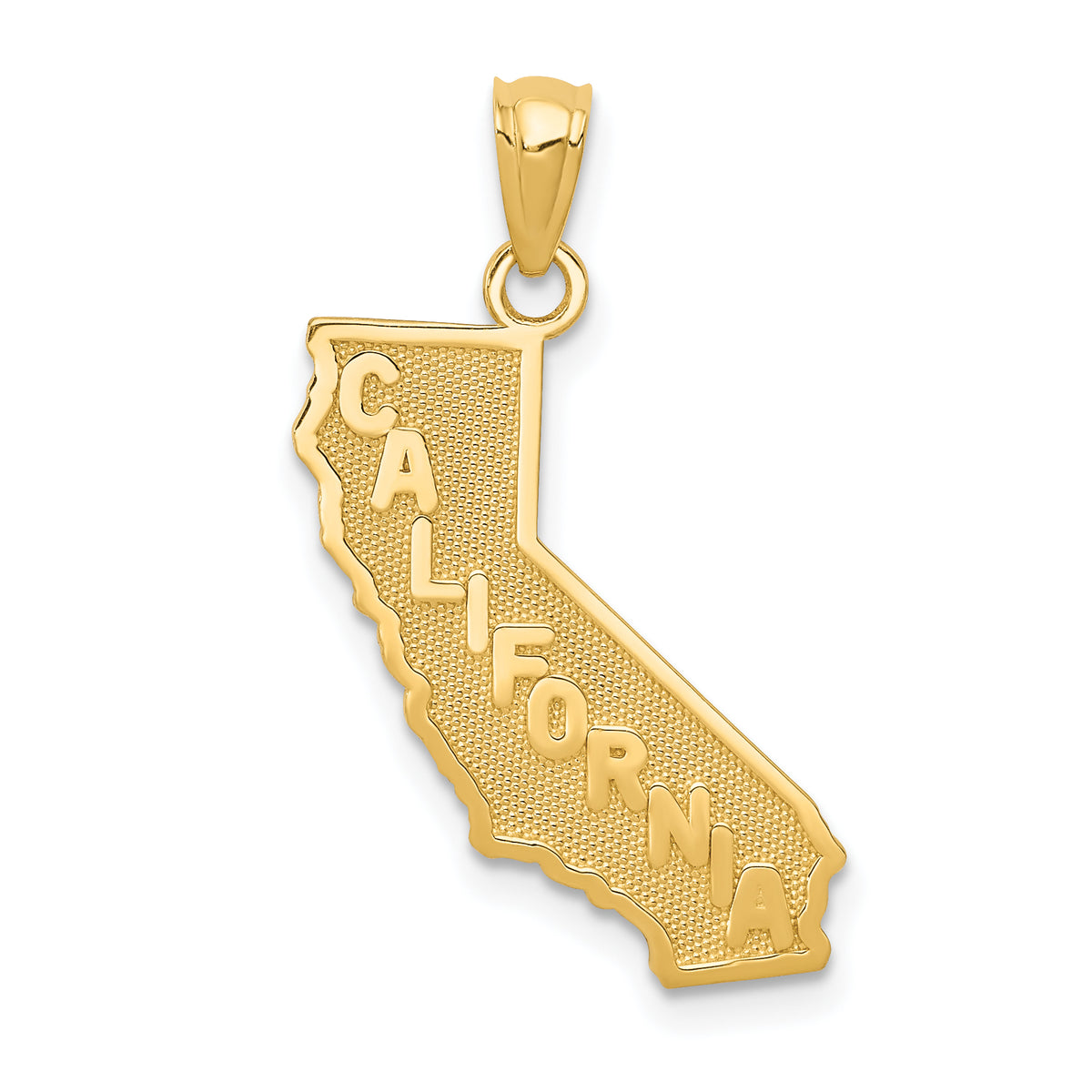 14k CALIFORNIA State Map Pendant