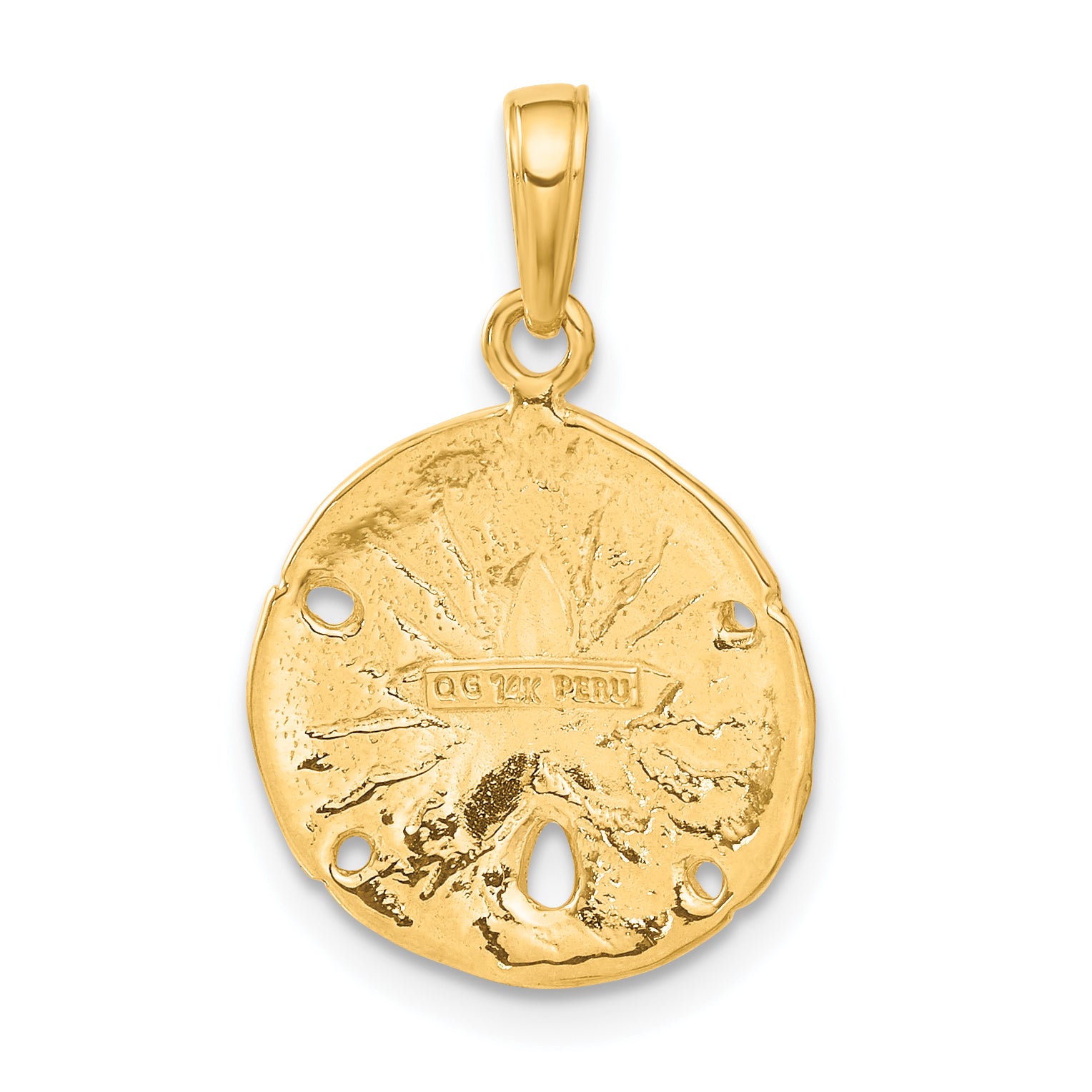 14K Sand Dollar Pendant