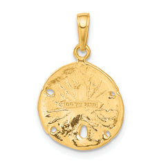 14K Sand Dollar Pendant