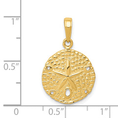 14K Sand Dollar Pendant