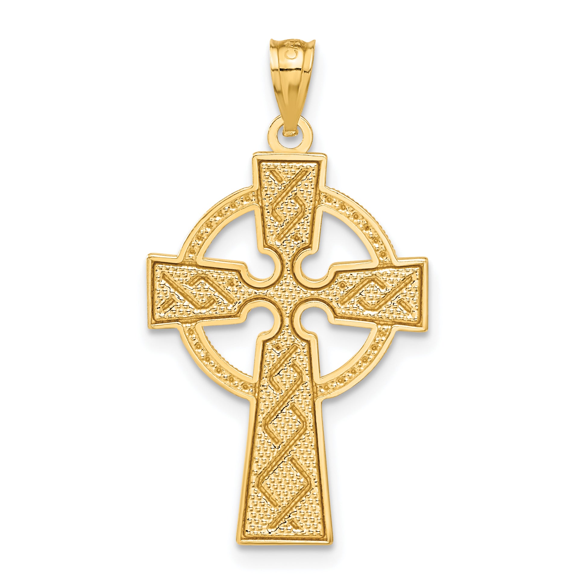 14k Celtic Cross Pendant